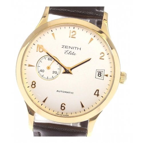 Pre-owned Zenith Gold Watch In Silver