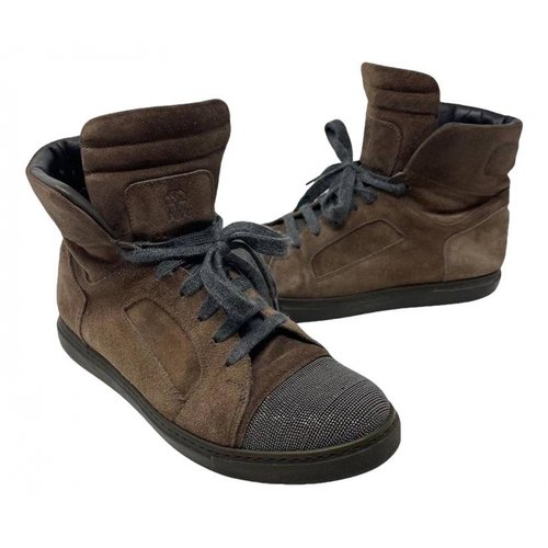 Pre-owned Brunello Cucinelli Trainers In Brown