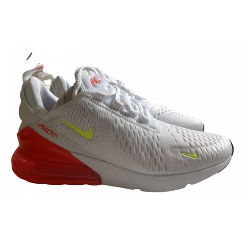 Pre-owned Nike Air Max 270 Cloth Trainers In White