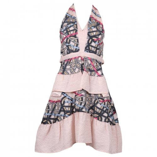Pre-owned Peter Pilotto Silk Mini Dress In Pink