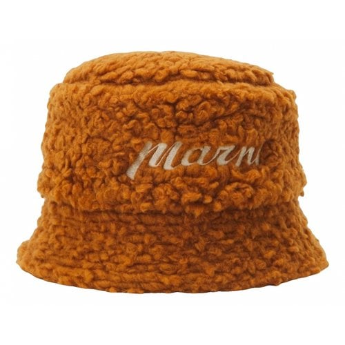 Pre-owned Marni Hat In Camel