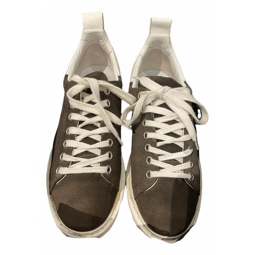 Pre-owned Golden Goose Haus Trainers In Brown