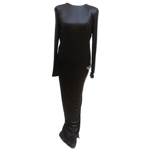 Pre-owned Balmain Maxi Dress In Black