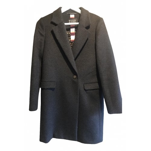 Pre-owned Scotch & Soda Wool Coat In Anthracite