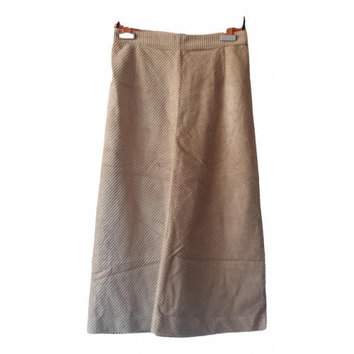 Pre-owned Manoush Mid-length Skirt In Beige