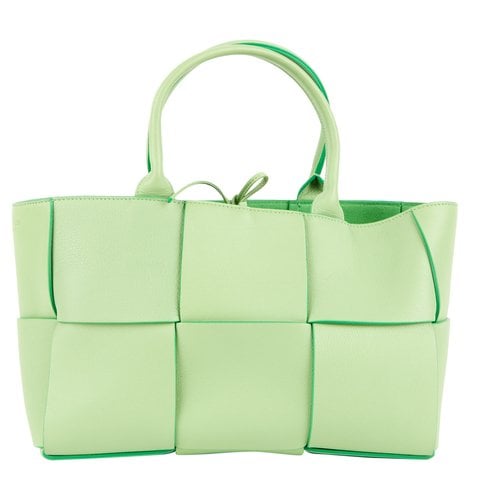 Pre-owned Bottega Veneta Arco Leather Bag In Green