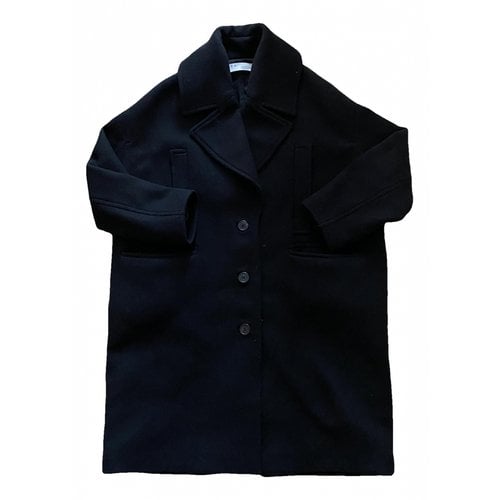 Pre-owned Iro Wool Peacoat In Black