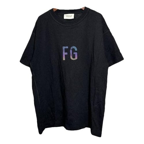 Pre-owned Fear Of God T-shirt In Black