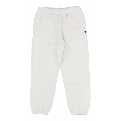 Pre-owned Off-white Trousers In White