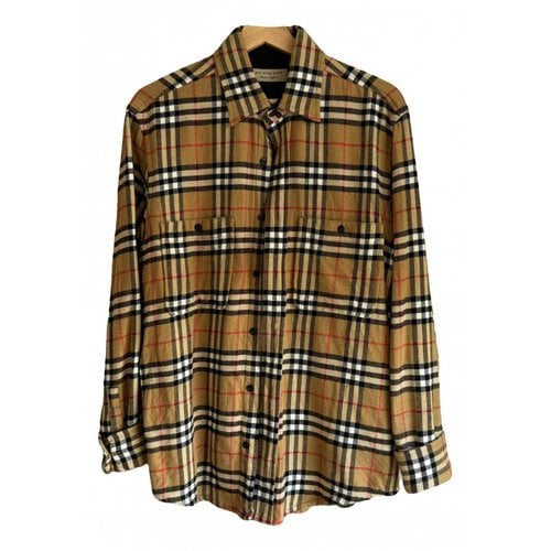 Pre-owned Burberry Wool Shirt In Brown