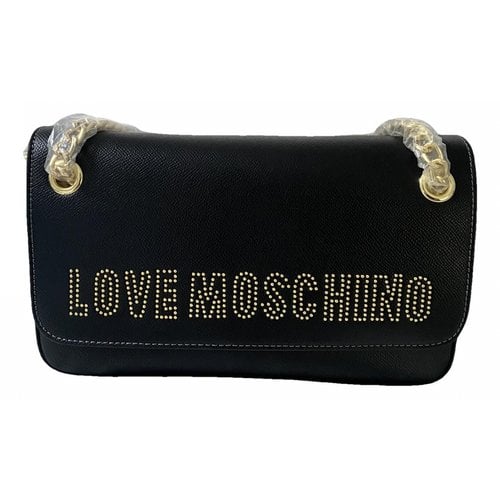 Pre-owned Moschino Love Handbag In Black