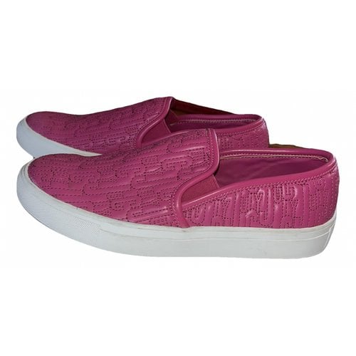 Pre-owned Juicy Couture Leather Espadrilles In Pink