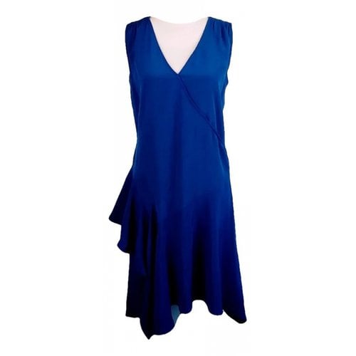Pre-owned Derek Lam Silk Mid-length Dress In Blue