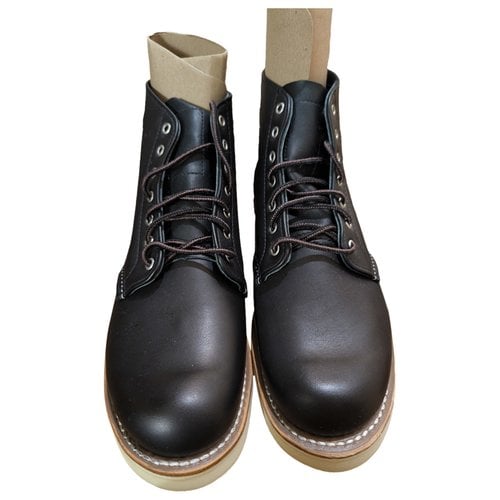 Pre-owned Red Wing Heritage Leather Boots In Black