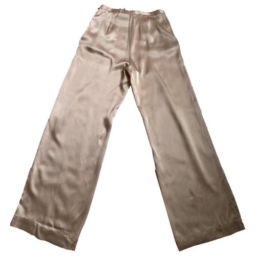 Pre-owned Semicouture Trousers In Pink