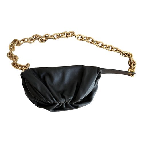 Pre-owned Bottega Veneta Leather Travel Bag In Black