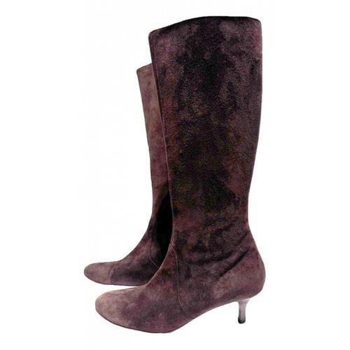 Pre-owned Marella Leather Boots In Brown