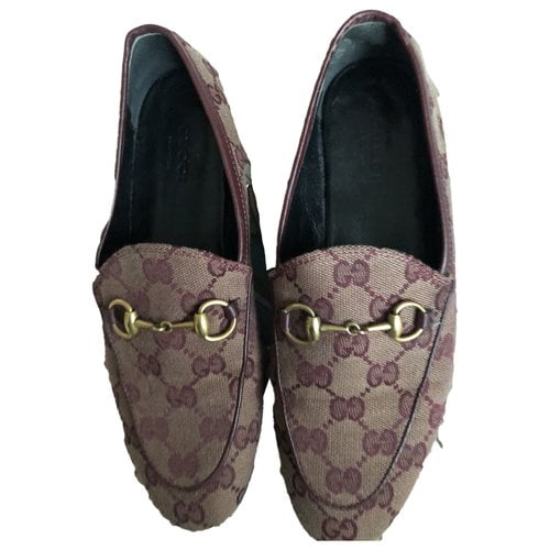 Pre-owned Gucci Leather Flats In Other