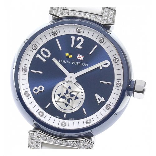 Pre-owned Louis Vuitton Watch In Navy