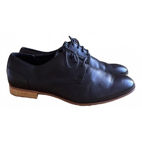 Pre-owned André Leather Lace Ups In Black