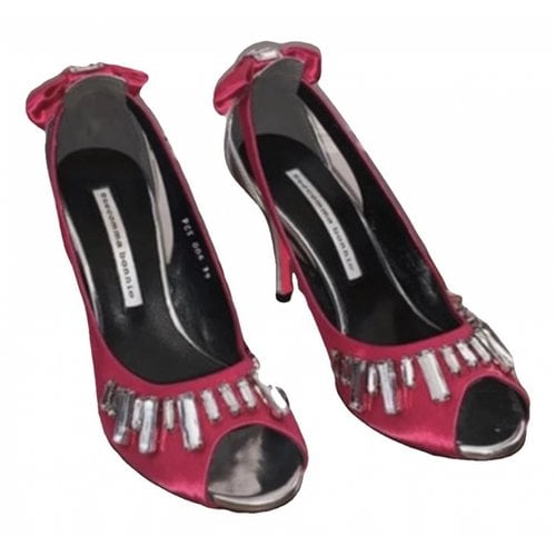 Pre-owned Suecomma Bonnie Leather Heels In Pink