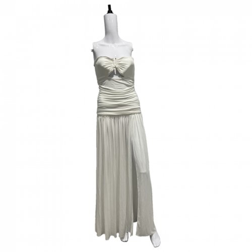 Pre-owned Michael Kors Maxi Dress In White