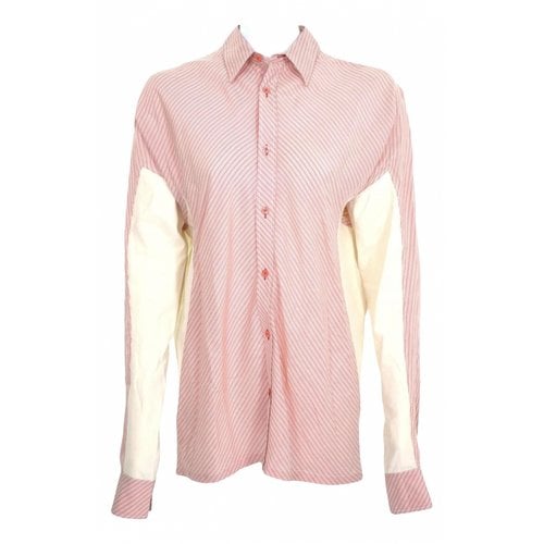 Pre-owned Alexander Mcqueen Silk Shirt In Pink