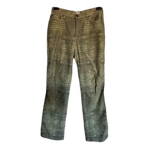 Pre-owned Roberto Cavalli Large Pants In Green