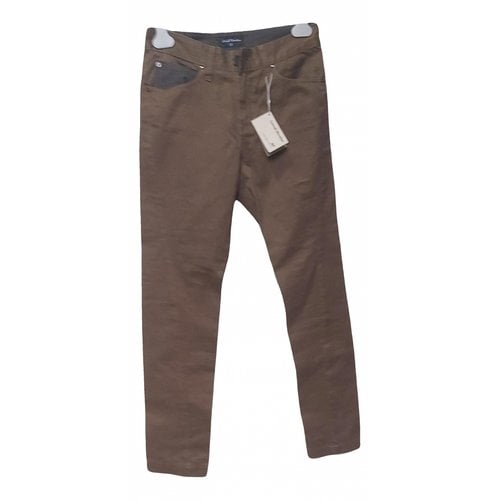 Pre-owned Loreak Mendian Straight Pants In Brown