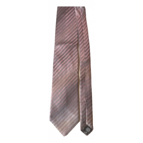 Pre-owned Cerruti 1881 Silk Tie In Silver