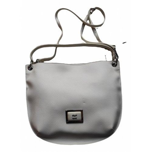 Pre-owned Blugirl Folies Leather Crossbody Bag In White