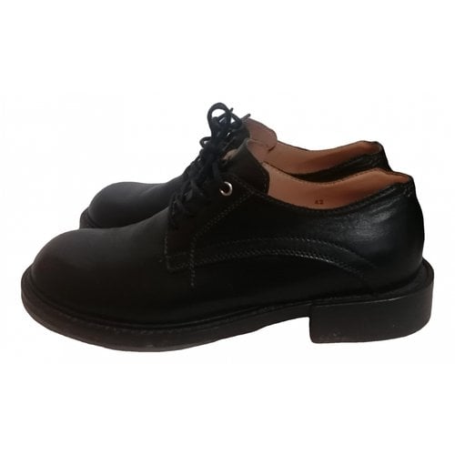 Pre-owned Diesel Leather Lace Ups In Black