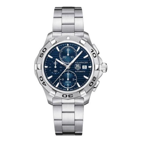 Pre-owned Tag Heuer Aquaracer Watch In Blue
