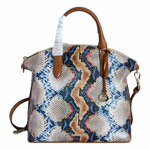 Pre-owned Brahmin Leather Satchel In Multicolour