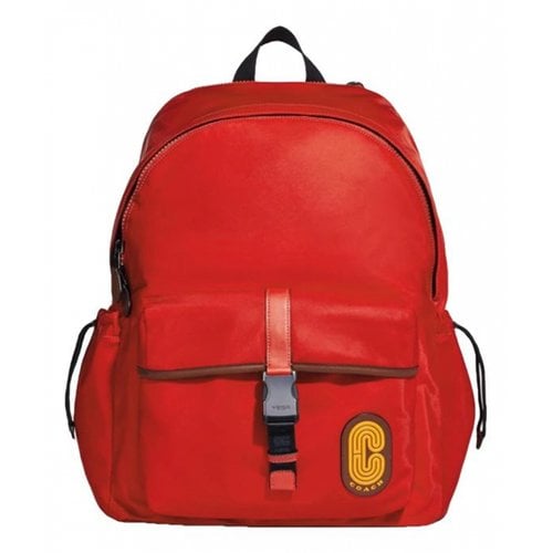 Pre-owned Coach Backpack In Red