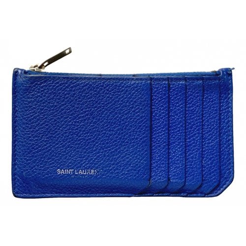 Pre-owned Saint Laurent Leather Small Bag In Blue