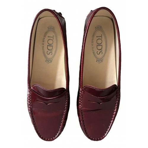 Pre-owned Tod's Gommino Patent Leather Flats In Other