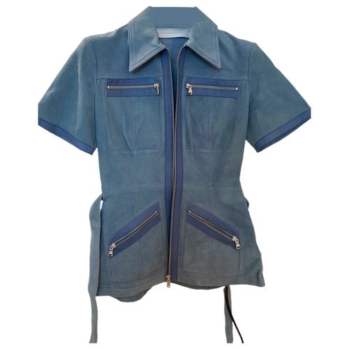 Pre-owned Victoria Victoria Beckham Jacket In Blue