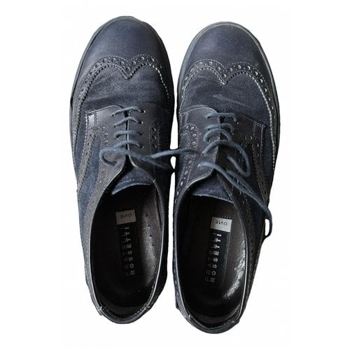 Pre-owned Fratelli Rossetti Lace Ups In Blue