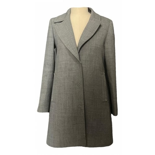 Pre-owned Claudie Pierlot Coat In Grey