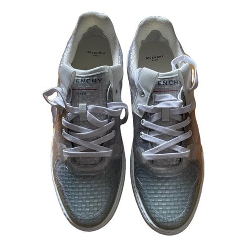 Pre-owned Givenchy Vinyl Low Trainers In Grey