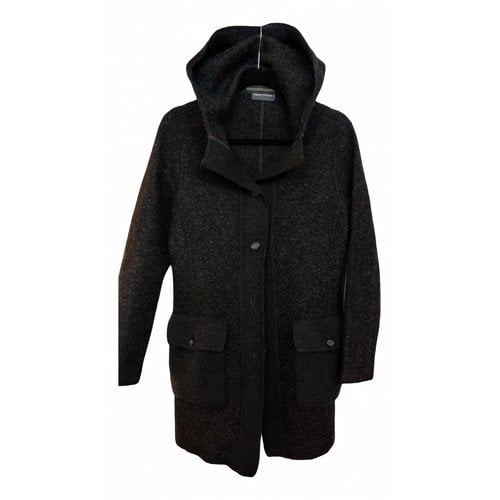 Pre-owned Marc O'polo Wool Coat In Anthracite