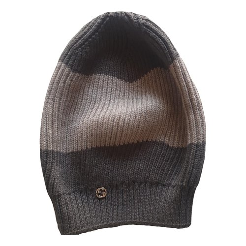 Pre-owned Gucci Wool Hat In Brown