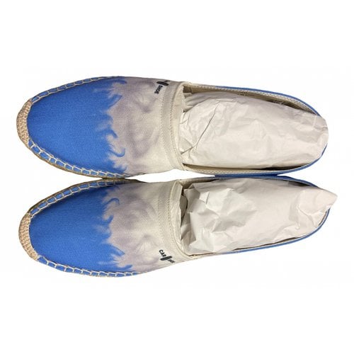 Pre-owned Carshoe Cloth Espadrilles In Turquoise