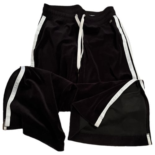 Pre-owned Dkny Velvet Large Pants In Black
