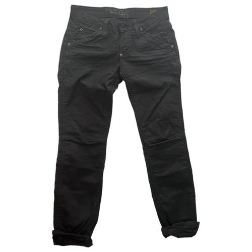 Pre-owned G-star Raw Straight Pants In Black