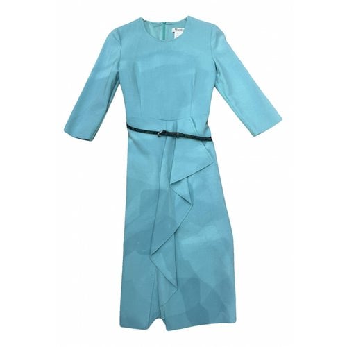 Pre-owned Max Mara Mid-length Dress In Turquoise