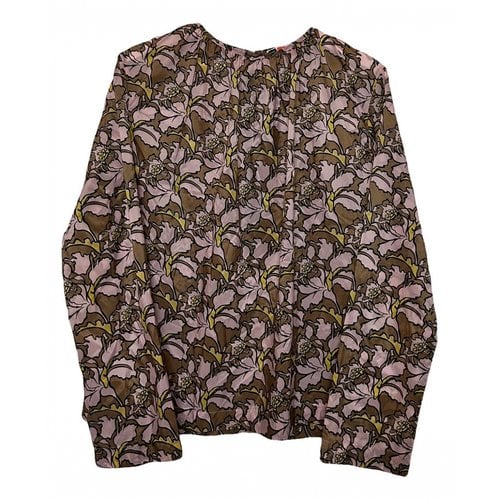 Pre-owned Msgm Blouse In Brown