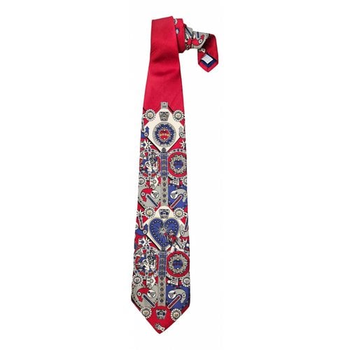 Pre-owned Moschino Silk Tie In Red