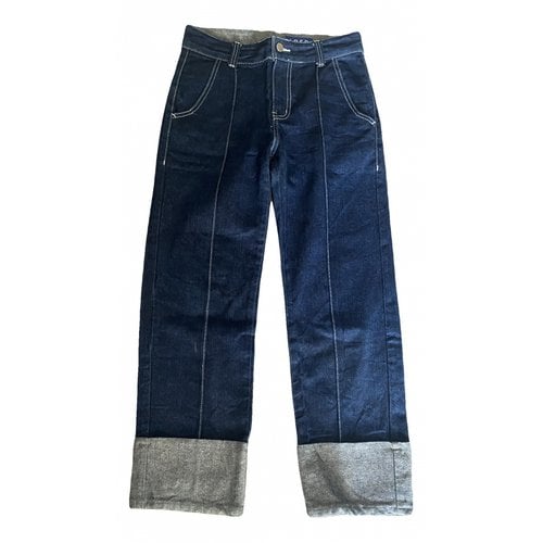 Pre-owned Ader Error Trousers In Blue